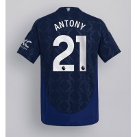 Camisa de Futebol Manchester United Antony #21 Equipamento Secundário 2024-25 Manga Curta